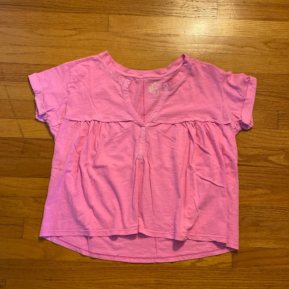 Anthropologie pink top